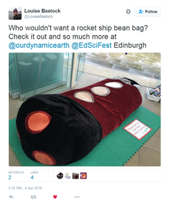 Space Rockets, Asteroids, Stars and the Moon - Dynamic Earth Beanbag set