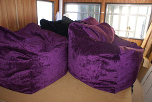large purple home cinema beanbag purple living room beanbag purple