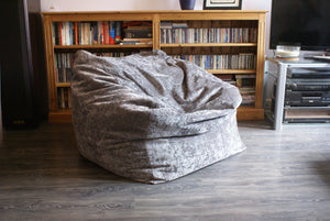 large grey home cinema beanbag grey living room beanbag grey