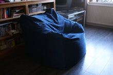 large navy blue home cinema beanbag navy blue living room beanbag navy blue