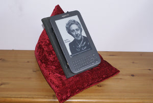 Merlot Red Techbed Kindle cushion netflix iPad pillow tablet stand arthritis parkinsons aid