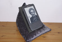 Slate dark grey Techbed kindle cushion iPad Pillow netflix movies in bed arthritis iPad neck parkinsons aid