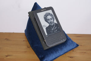 Navy Blue Techbed Kindle Cushion iPad Pillow tablet stand netflix arthritis ipad neck parkinsons read watch movies