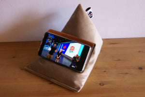 Biscuit Velvet Techbed Mini phone cushion