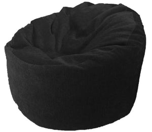 luxury black beanbag
