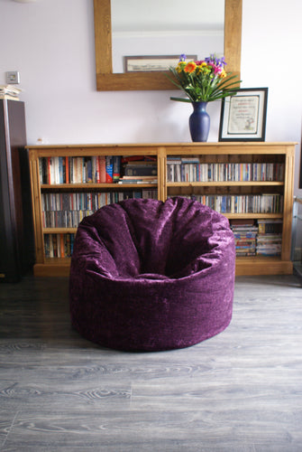 kids luxury purple beanbag